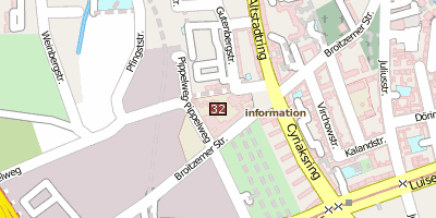 Stadtplan Hochschule für Bildende Künste Braunschweig Braunschweig